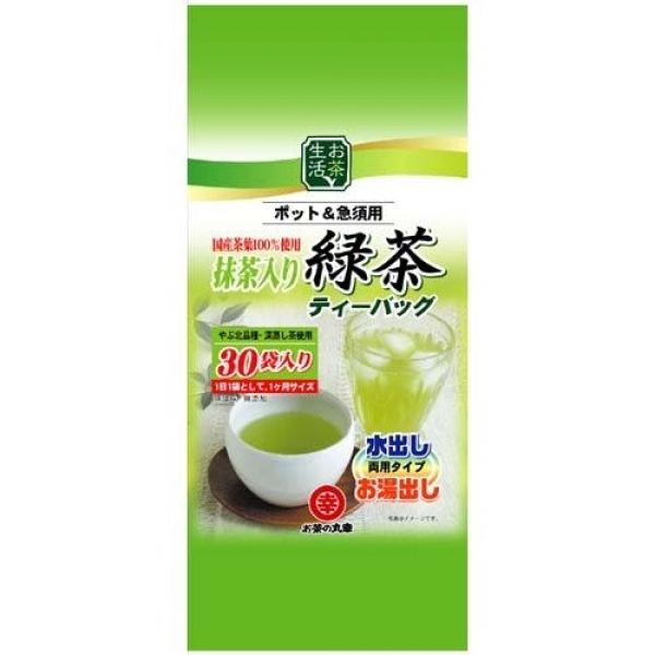 Maruko ชาเขียวผสมมัทฉะ ชนิดซอง tea bag 30 ซอง