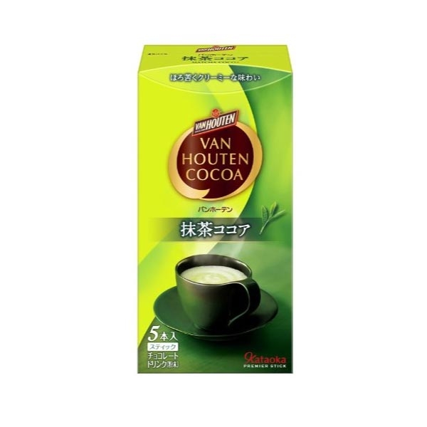 Van Houten Matcha Cocoa 5 sticks ชาเขียวมัทฉะผสมโกโก้เข้ากันอย่างดี รสชาติกลมกล่อม อร่อยมาก